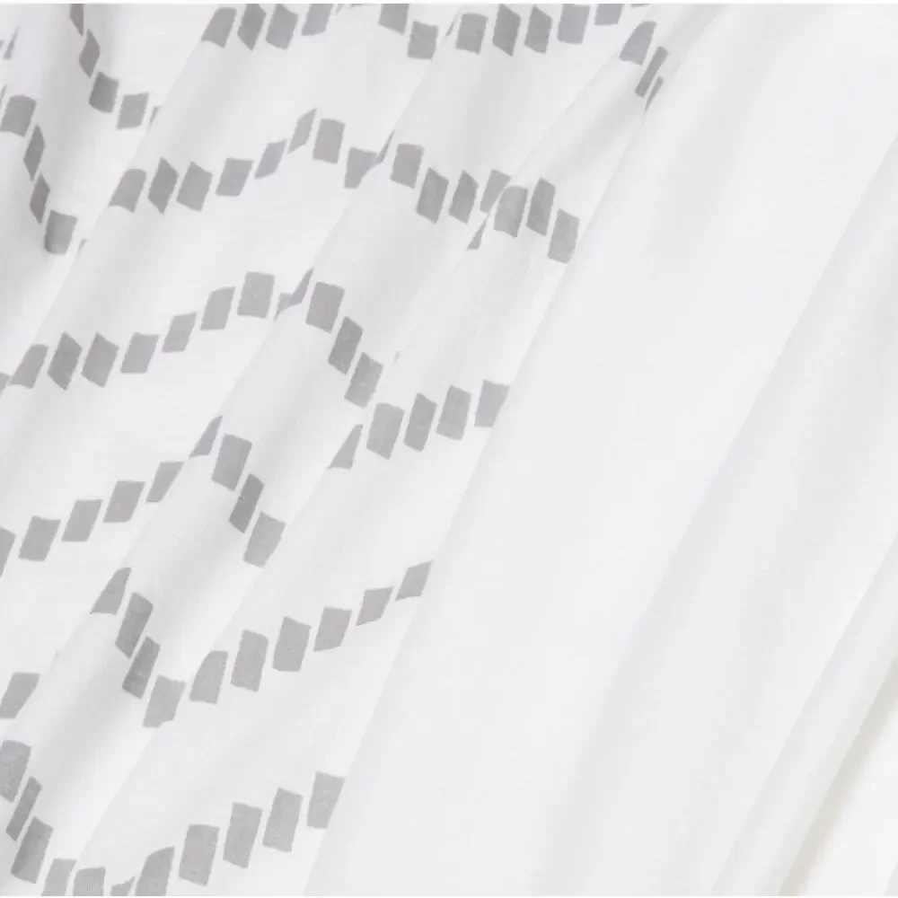 Cloud Island Crib Sheet 2 Pack Gray Chevron & Solid White Fitted Cotton NWT